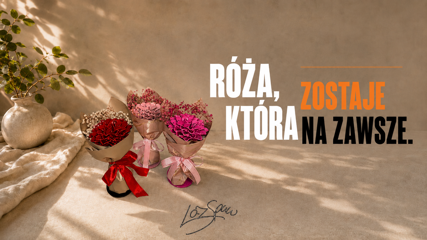 Bukiety stalowych róż LazSpaw, róża, która zostaje na zawsze